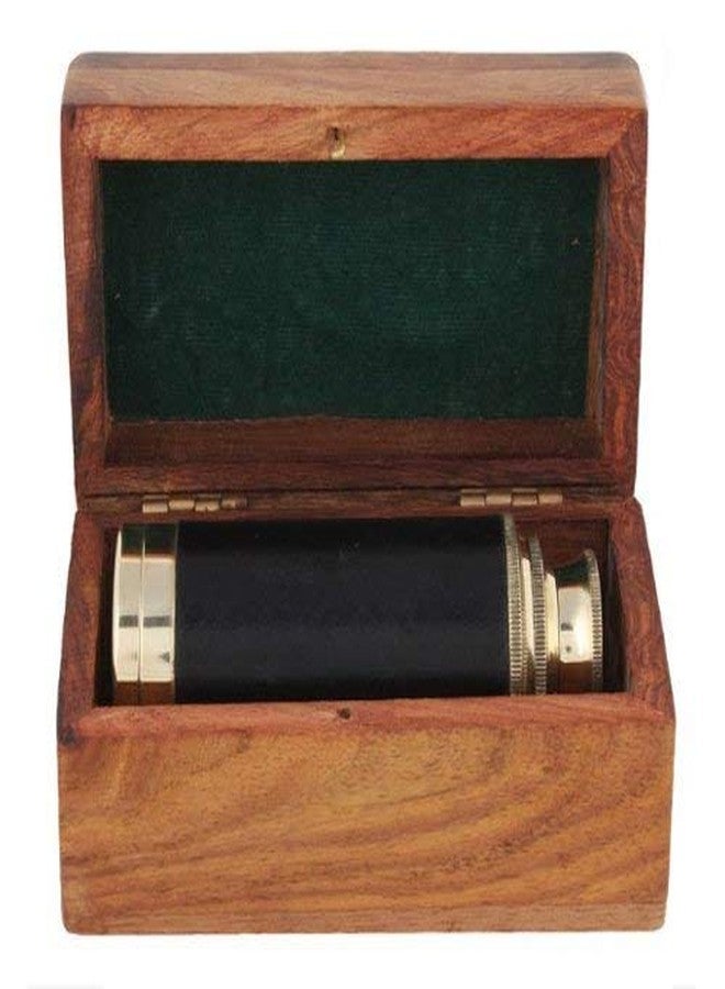 MHE Meenakshi Handicrafts Emporium- 6 inch Telescope with sheesham Wooden Box. Excellent Gifting Item - Image 4